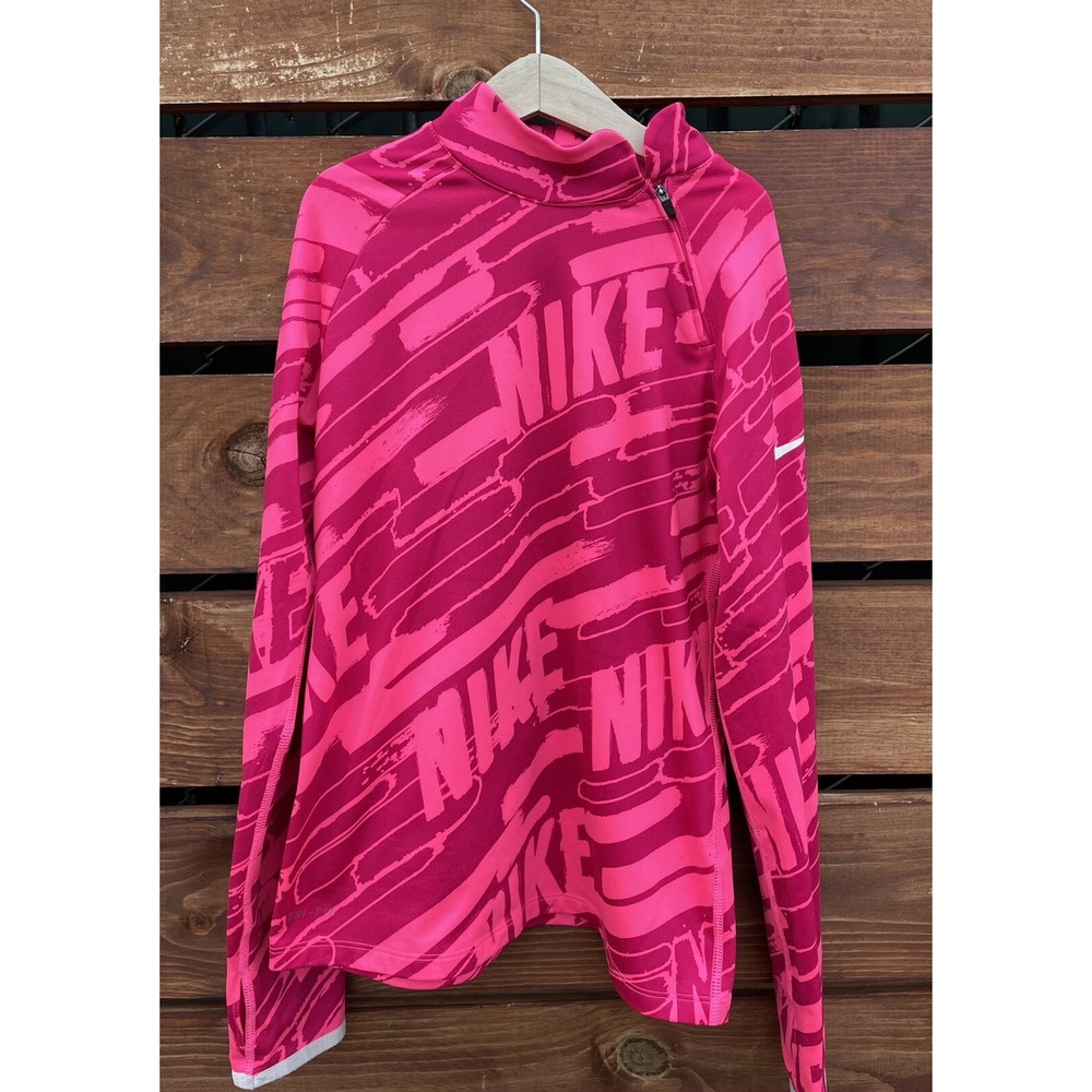 Nike Pro Girls Compression Fleece lined Top Size M